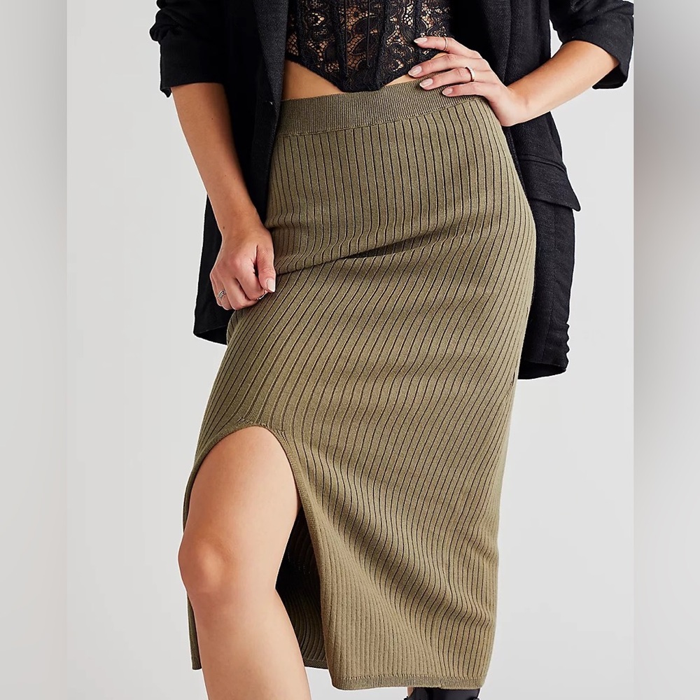 Freepeople skyline midi skirt-M-purple